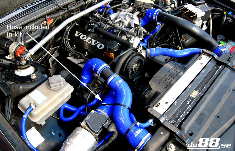 do88 - Układ dolotowy - VOLVO 740 940 Turbo 90-98 Inlet hose Blue