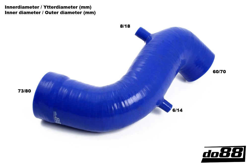 do88 - Przewód dolotowy - SAAB 9-3 2.0T 2003- Inlet hose Blue