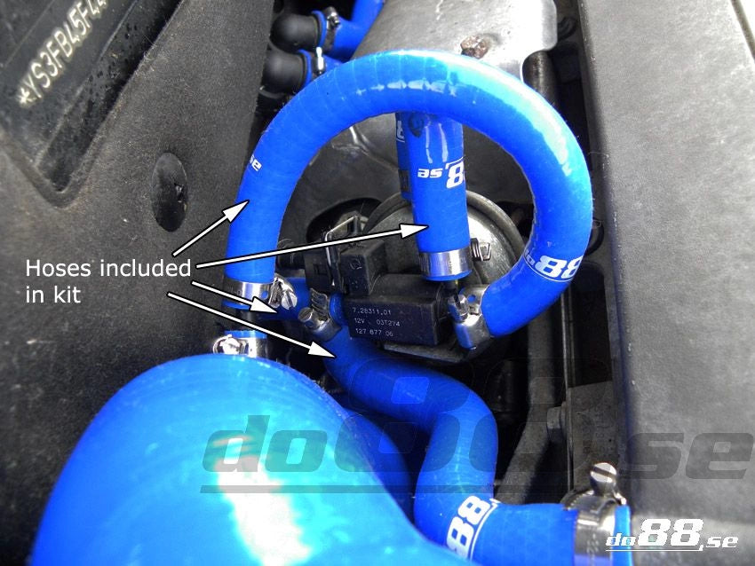do88 - Przewody odpowietrzające - SAAB 9-3 2.0T 2003- Solenoid valve & crankvent hoses