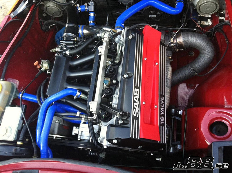 do88 - Układ chłodzenia - SAAB 900 Turbo 16 84-93 Coolant hoses Black