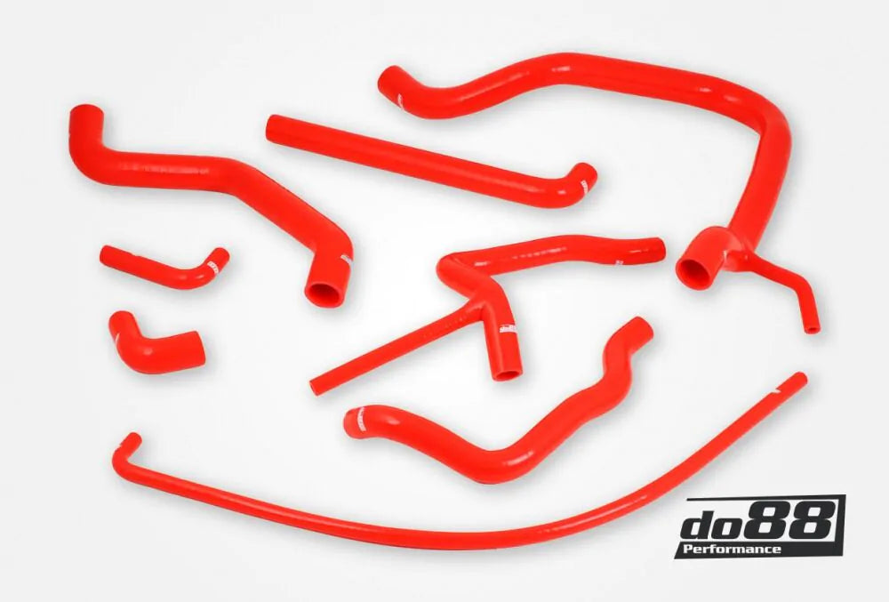 do88 - Układ chłodzenia - SAAB 900 Turbo 16 84-93 Coolant hoses Red