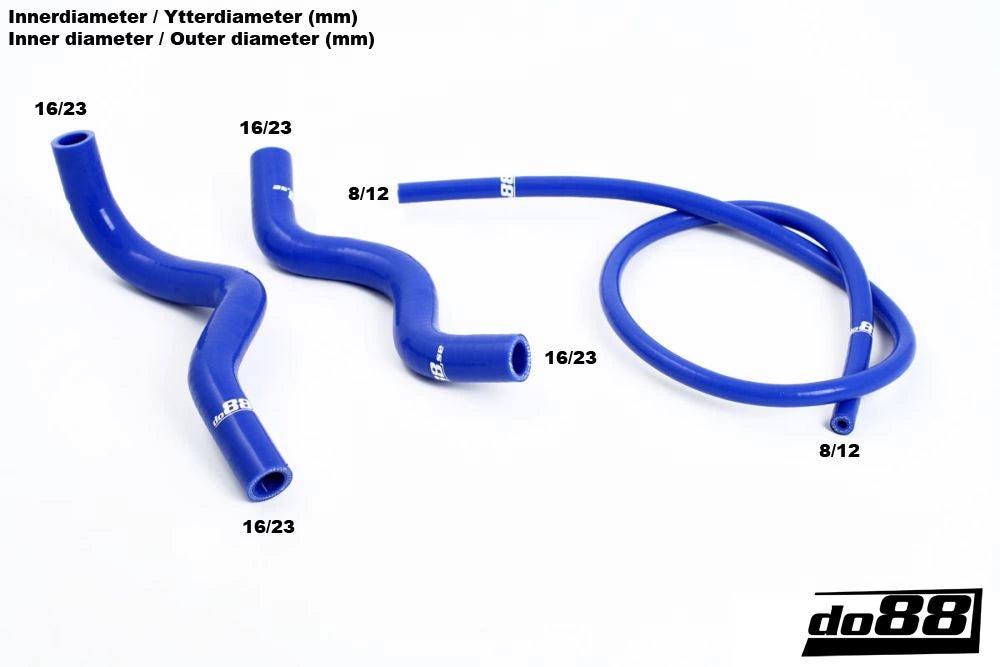 do88 - Przewody płynu chłodzącego - VOLVO 240 Coolant hoses complement