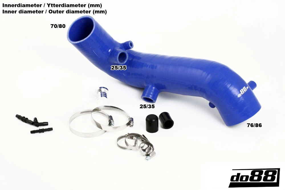 do88 - Układ dolotowy - VOLVO 850/SVC70 Turbo 3" Inlet hose Blue
