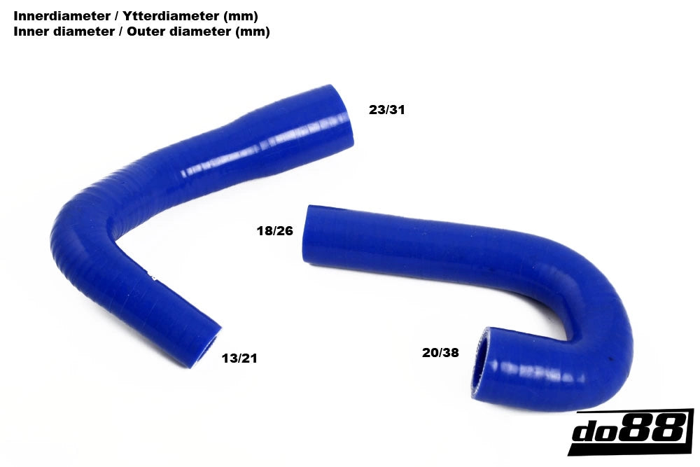 do88 - Przewody zaworu biegu jałowego - SAAB 9000 91-98 Idle valve hoses Blue