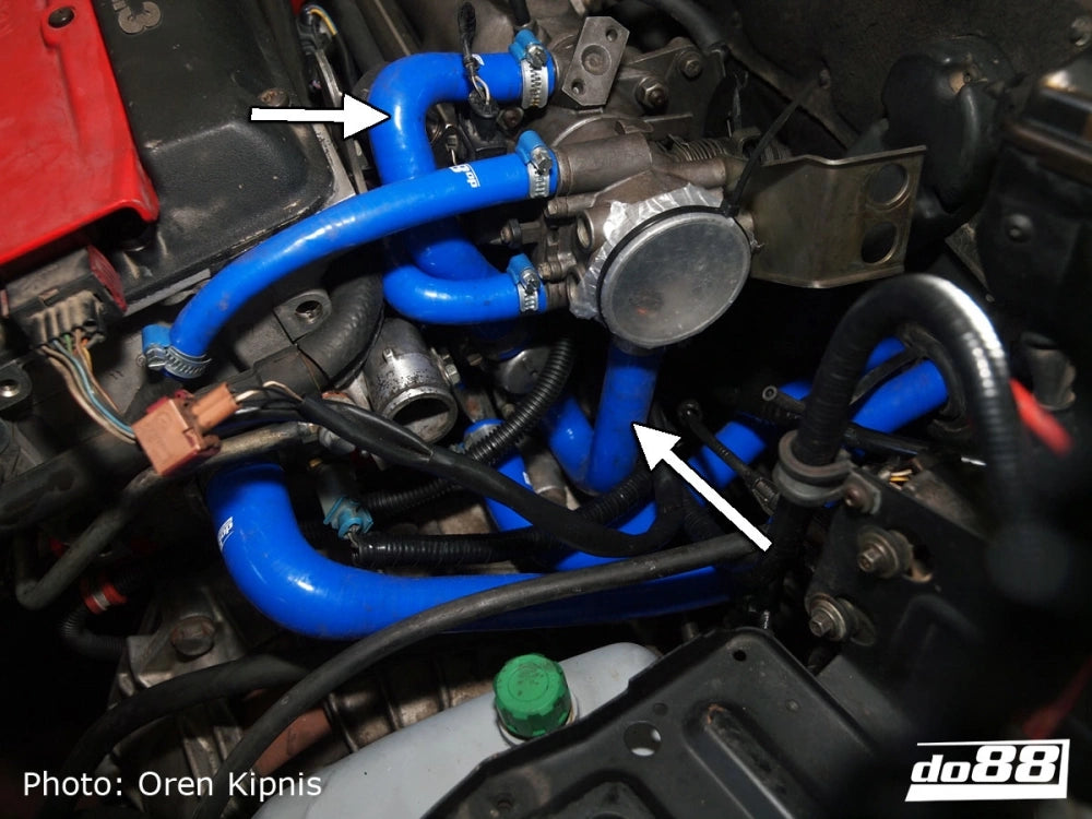 do88 - Przewody zaworu biegu jałowego - SAAB 9000 91-98 Idle valve hoses Blue