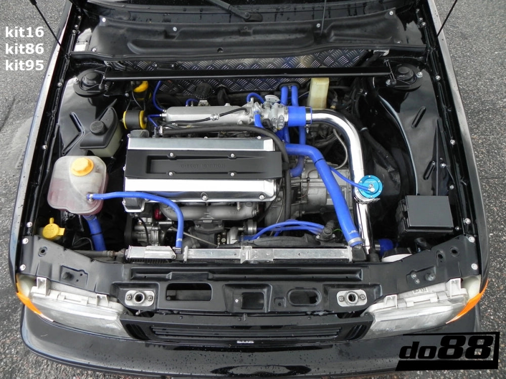 do88 - Przewody zaworu biegu jałowego - SAAB 9000 91-98 Idle valve hoses Blue