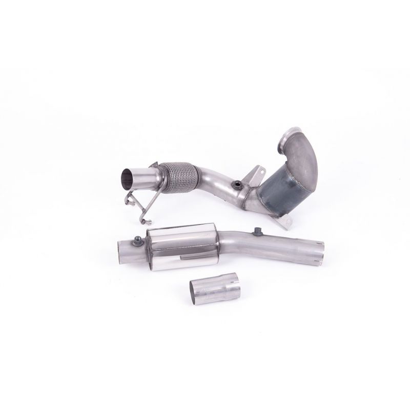 Milltek - Downpipe - zamiennik filtra cząstek stałych OPF (OPF Bypass) - Polo GTI MK6 (AW) - 2.0 TSI