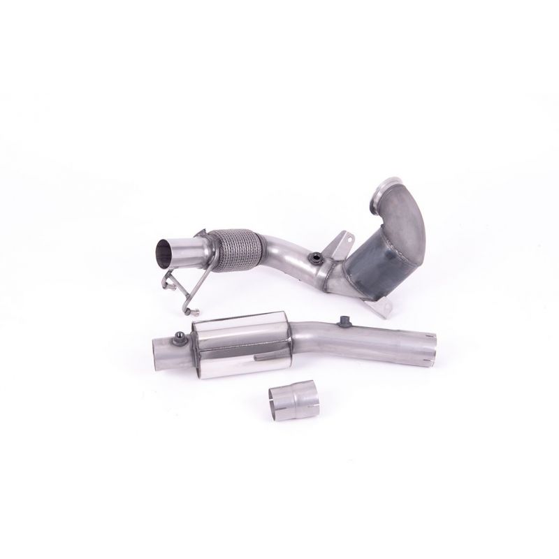 Milltek - Downpipe - zamiennik filtra cząstek stałych OPF (OPF Bypass) - Polo GTI MK6 (AW) - 2.0 TSI