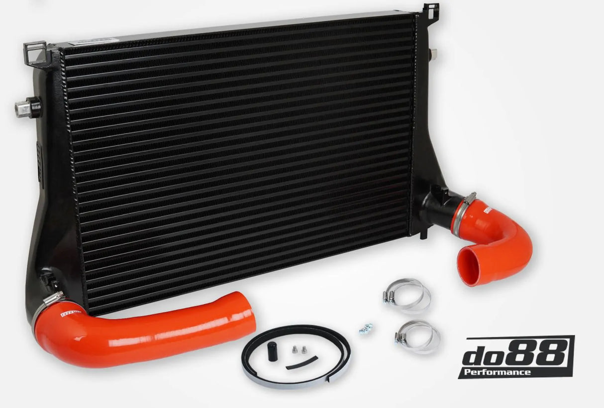 do88  - INTERCOOLER - AUDI SEAT SKODA VW 1.8 / 2.0 TSI (MQB), red hoses