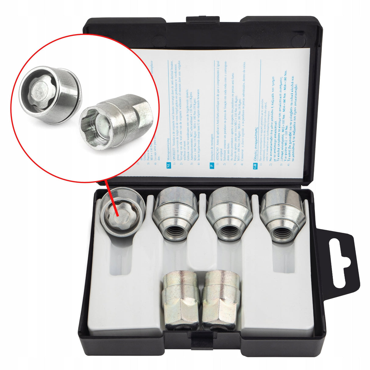 Farad - Nakrętki Zabezpieczające - M12x1.5x26mm - FORD VOLVO