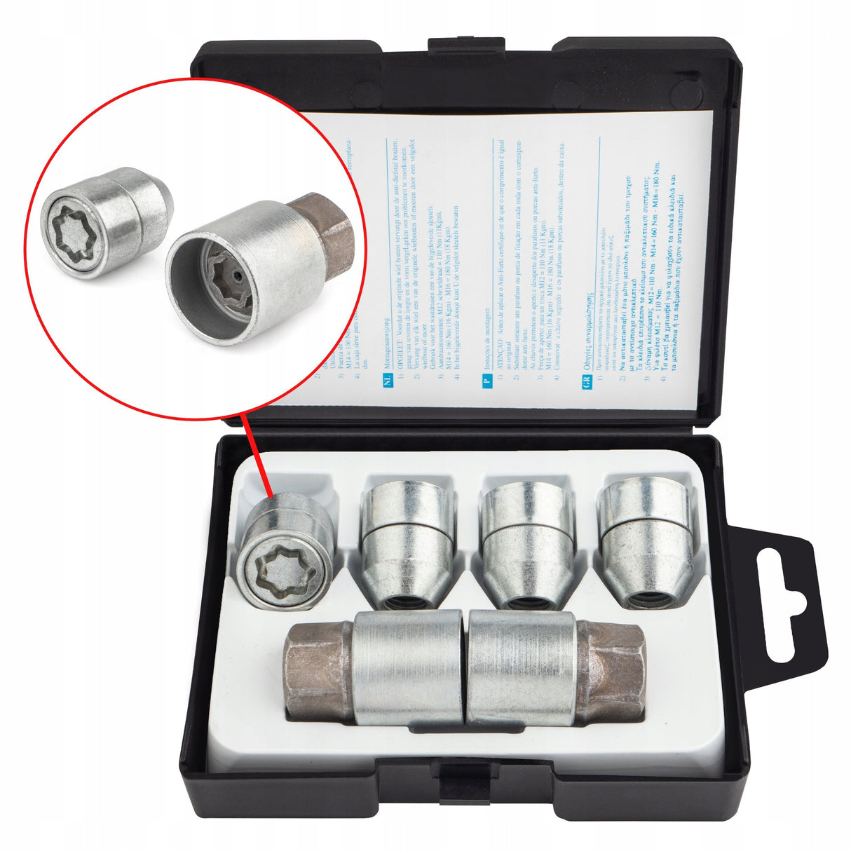 Farad - Nakrętki Zabezpieczające - M12x1.5x30mm - HYUNDAI KIA MAZDA