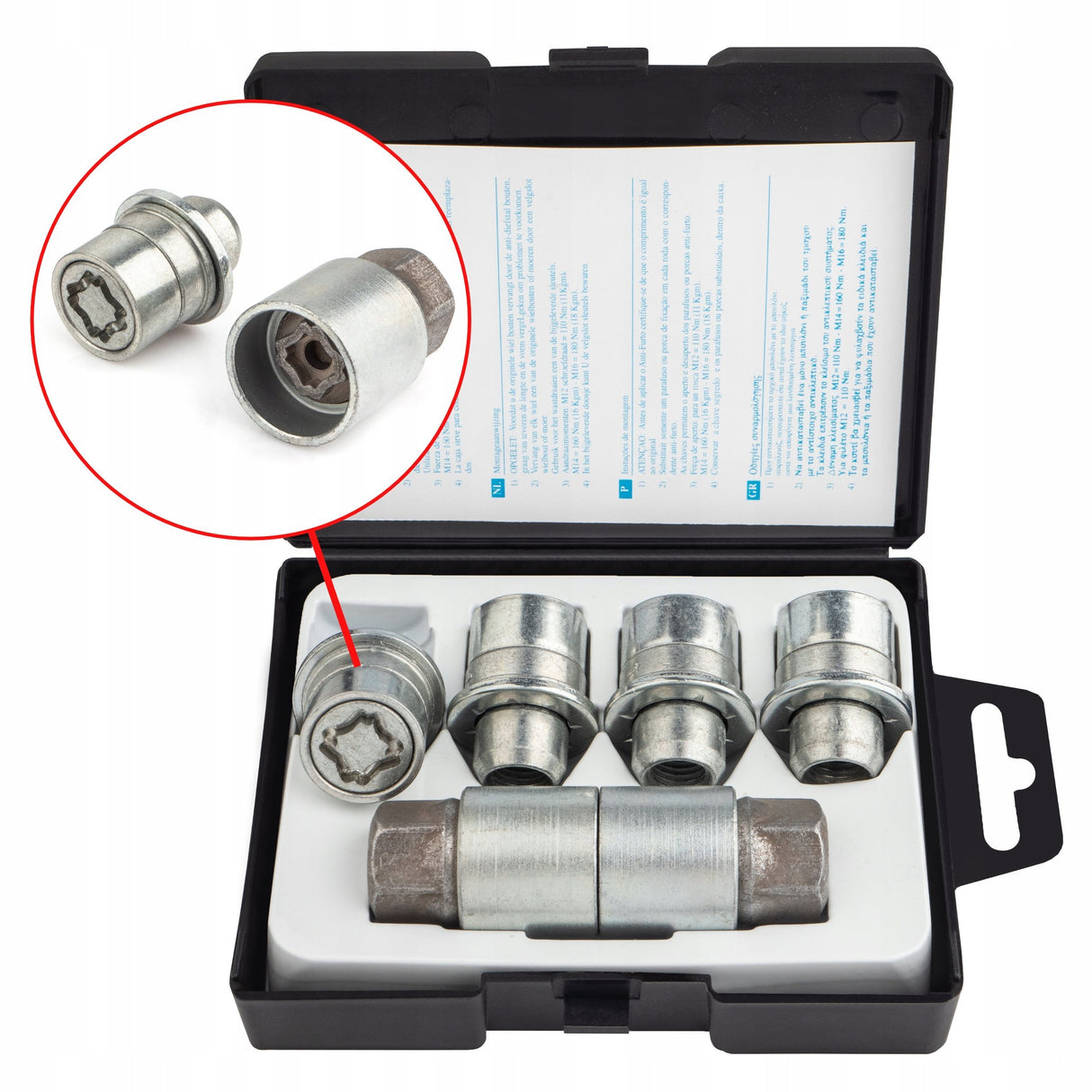 Farad - Nakrętki Zabezpieczające - M12x1.5x36mm - CITROEN FIAT LEXUS TOYOTA KIA HYUNDAI