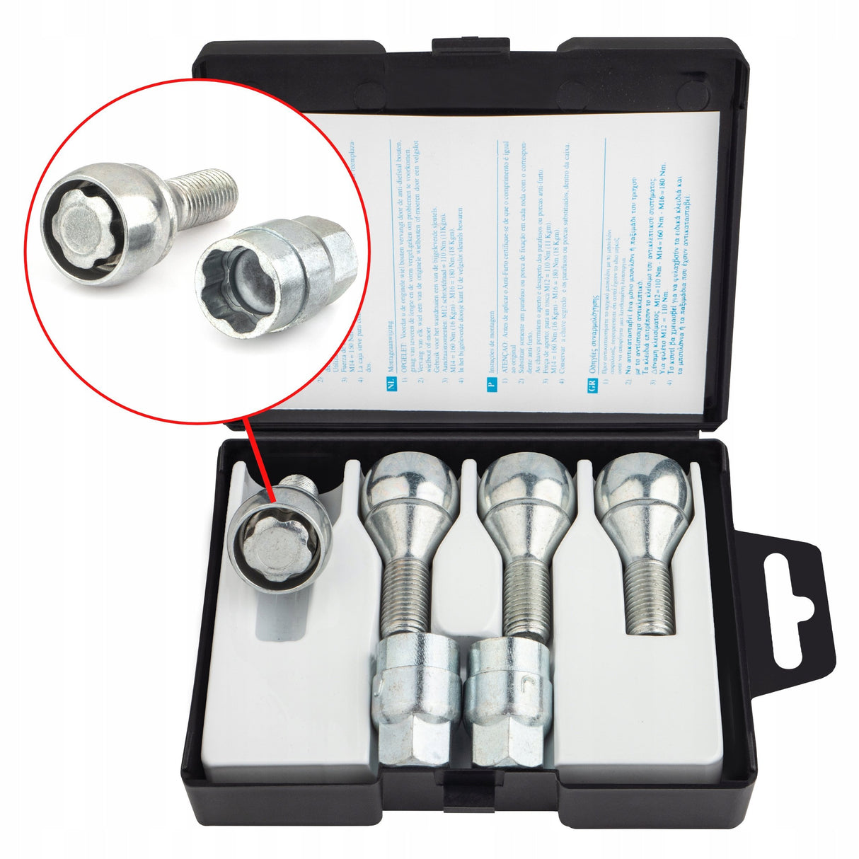 Farad - Śruby Zabezpieczające - M12x1.5x23mm - BMW FIAT MINI NISSAN OPEL RENAULT SUZUKI