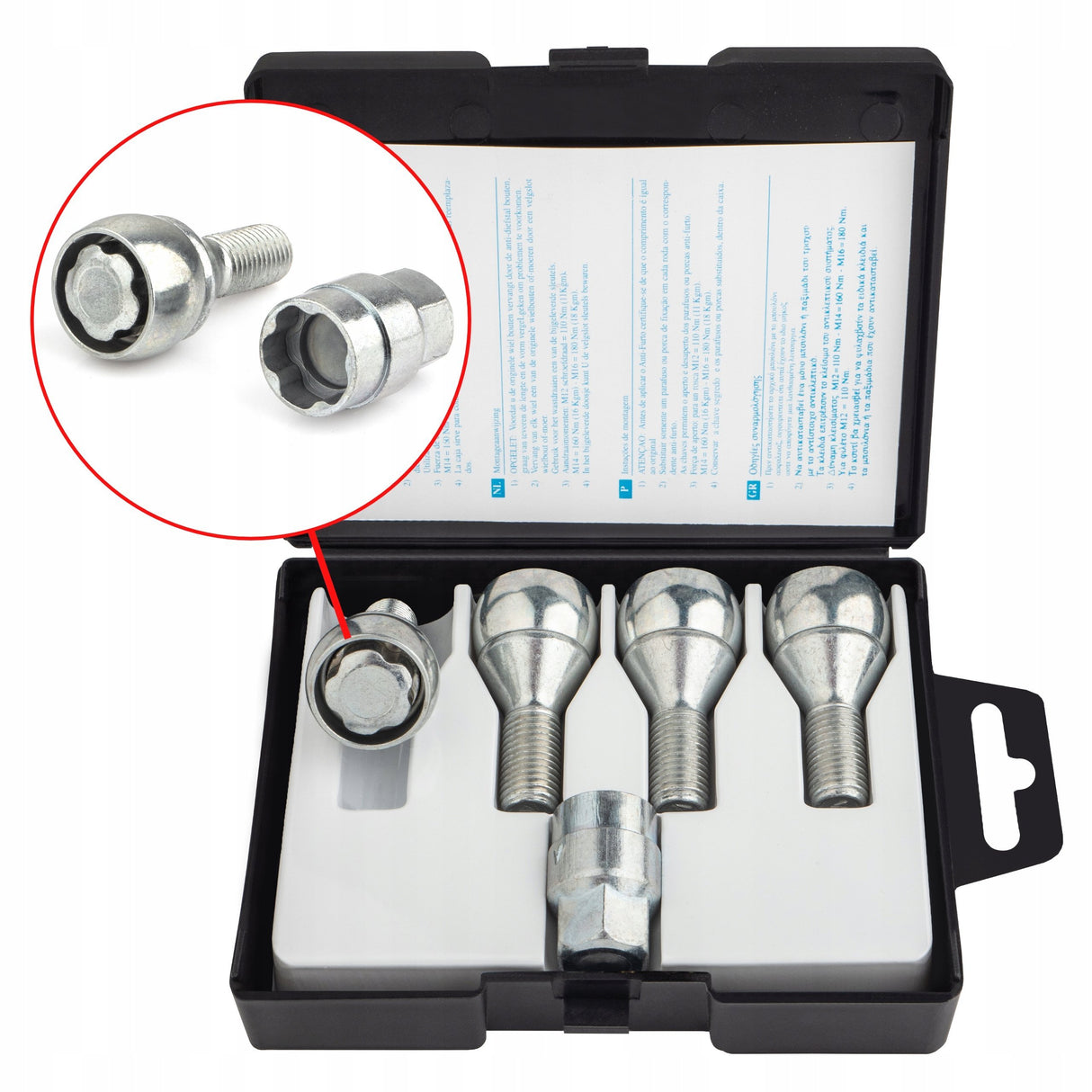 Farad - Śruby Zabezpieczające - M12x1.5x23mm - BMW FIAT MINI OPEL RENAULT SAAB SUZUKI