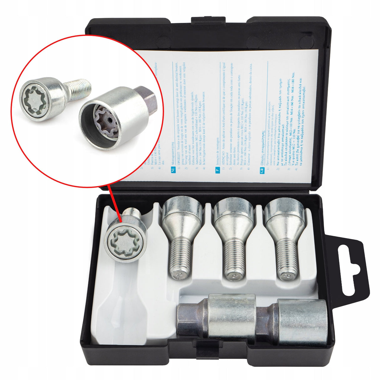 Farad - Śruby Zabezpieczające - M12x1.5x24mm - BMW DACIA FIAT FORD OPEL RENAULT
