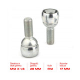 Farad - Śruby Zabezpieczające - M12x1,5x28mm - AUDI SKODA VOLKSWAGEN VW