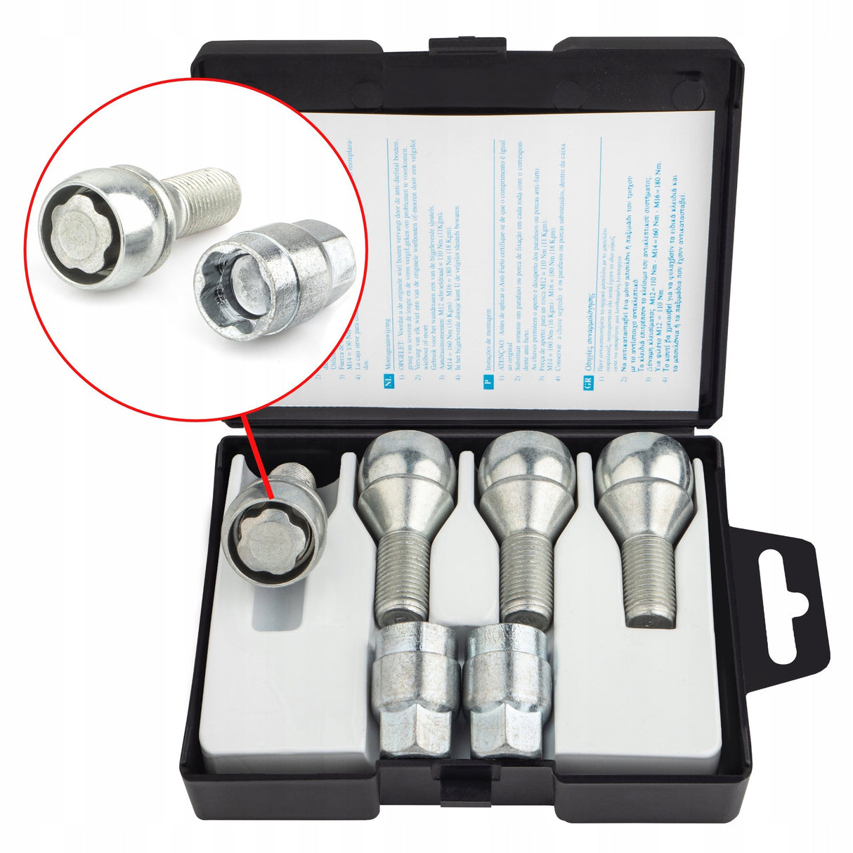 Farad - Śruby Zabezpieczające - M14x1.5x26mm - ALFA ROMEO CITROEN RENAULT