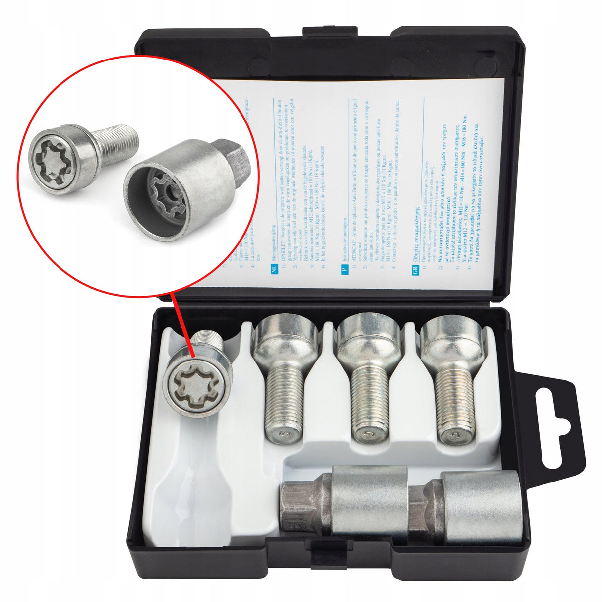 Farad - Śruby Zabezpieczające - M14x1.5x28mm - LEXUS MERCEDES SUBARU TOYOTA