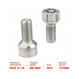 Farad - Śruby Zabezpieczające - M14x1.5x28mm - LEXUS MERCEDES SUBARU TOYOTA