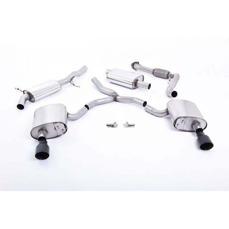 Milltek - Układ wydechowy Cat‑Back - A4 - B9 - 2.0 TFSI - Quattro