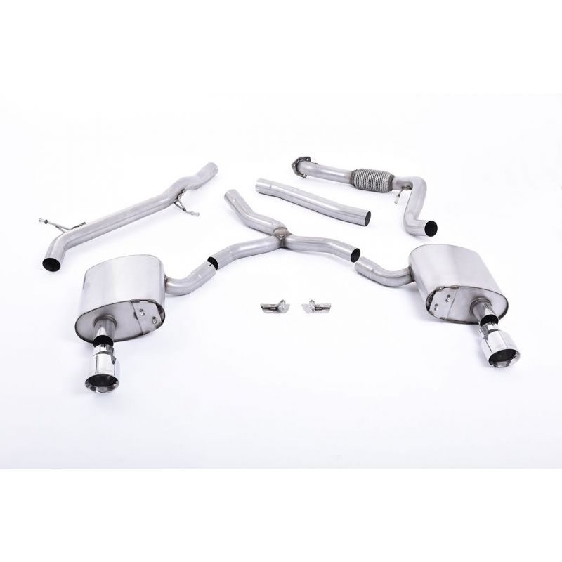 Milltek - Układ wydechowy Cat‑Back - A4 - B9 - 2.0 TFSI - Quattro