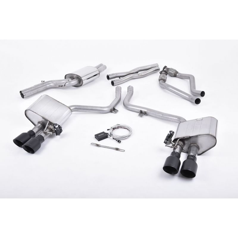 Milltek - Układ wydechowy Cat-Back Valvesonic - S4 - S5 - B8 - 3.0 - V6T